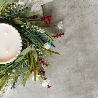 Red, White, Blue Candle Ring