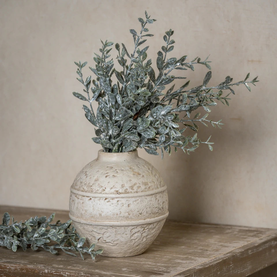 Glittered Sage Ruscus Pick