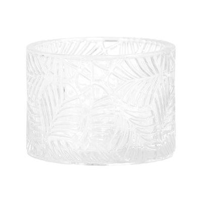 Embossed Glass Jar