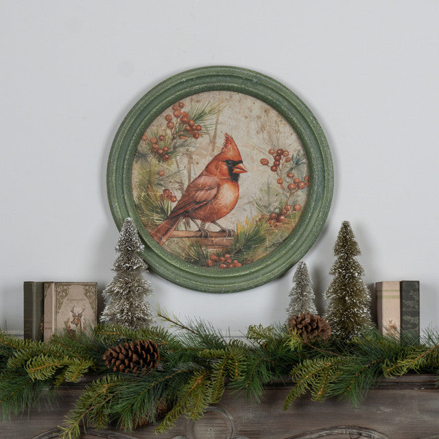 Round Cardinal Print