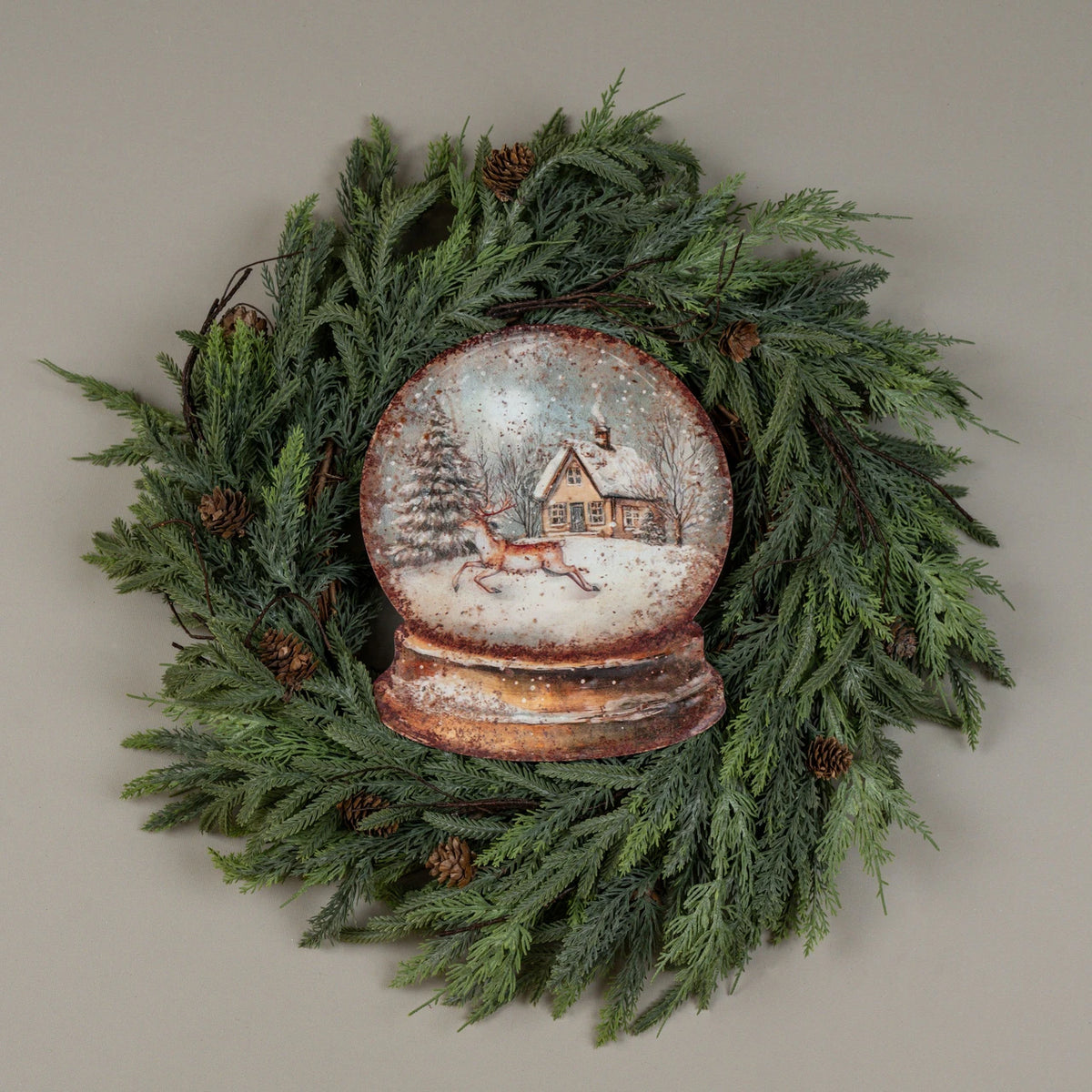 Metal Snow Globe