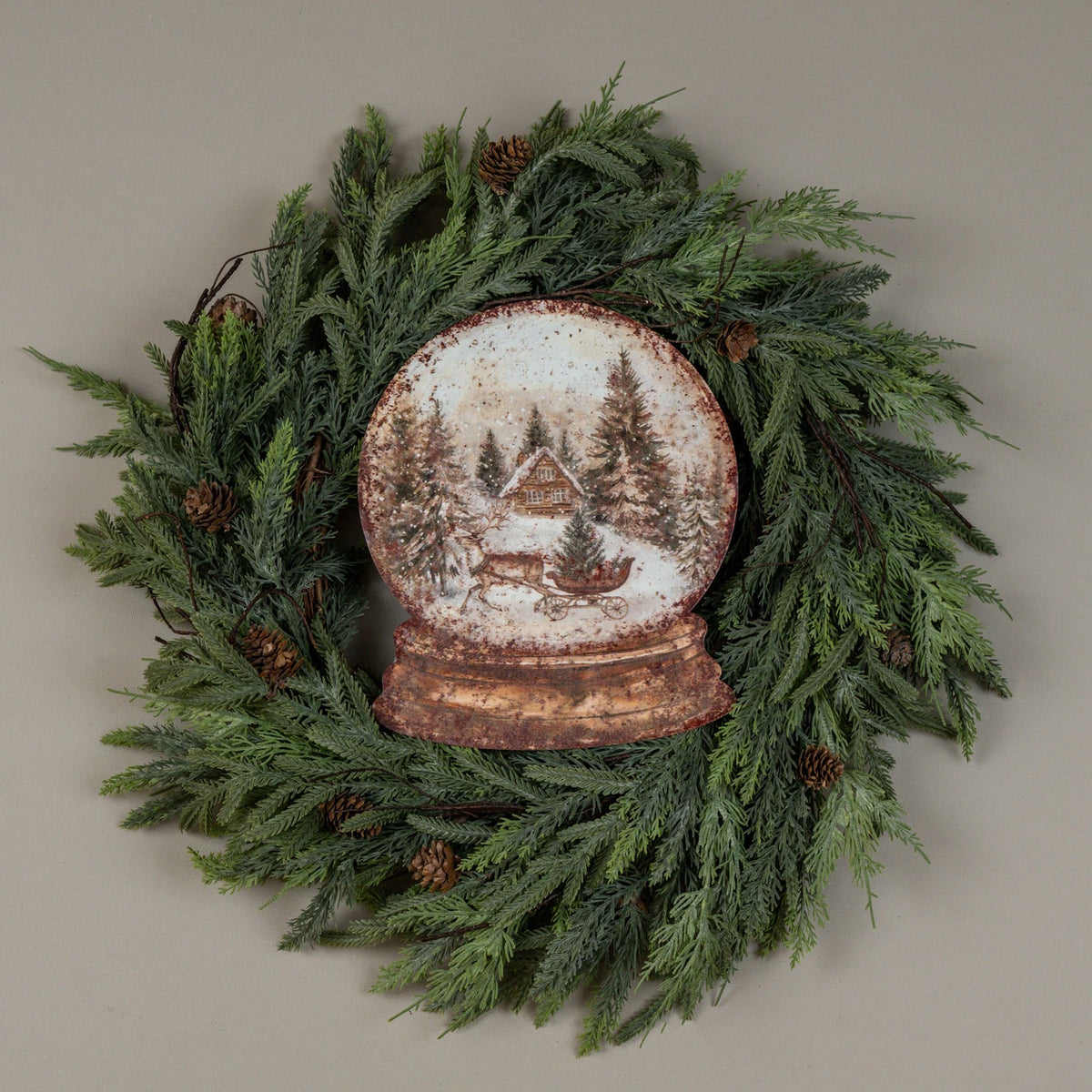 Metal Snow Globe