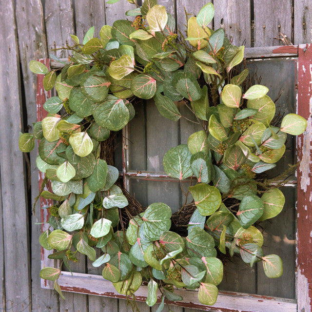 Argyle Apple Eucalyptus Wreath