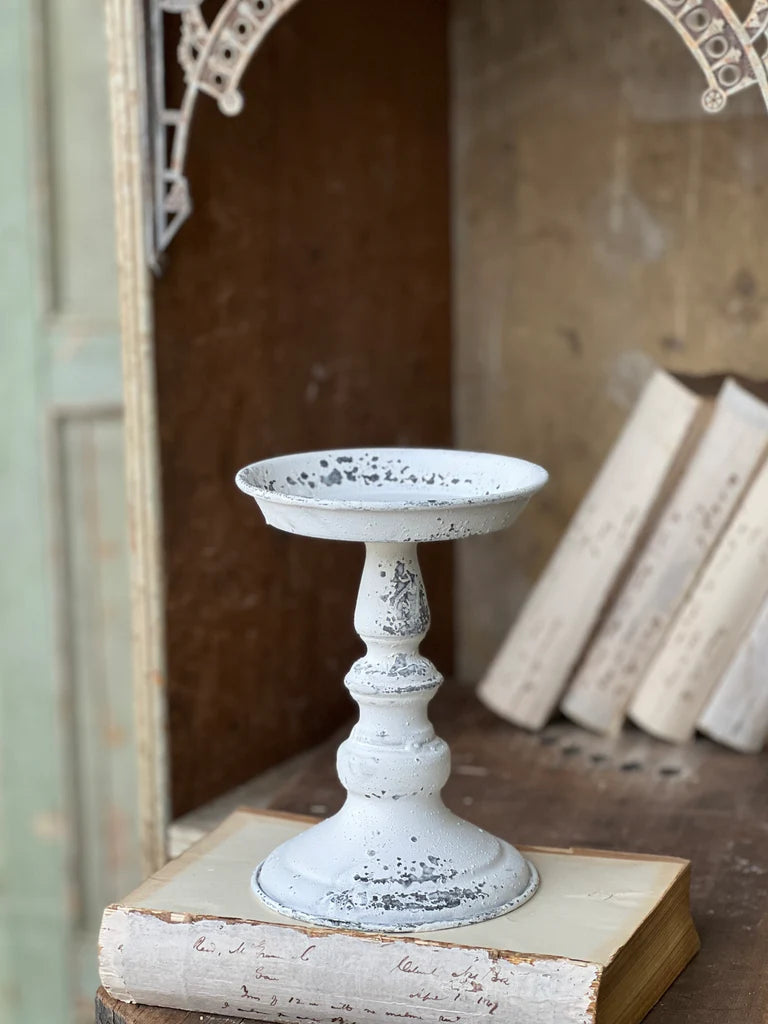 Cream Candle Holder