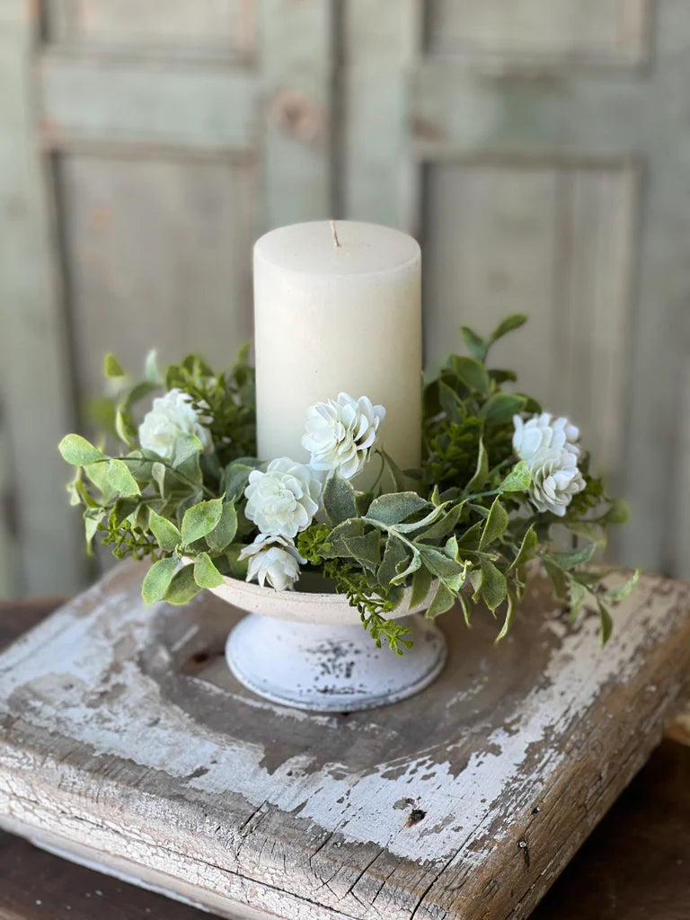 6.75" Cream Pedestal Plate