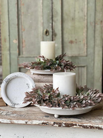 Footed Trays - Cream
