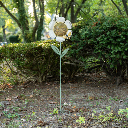 Flower Bird Feeder Stake