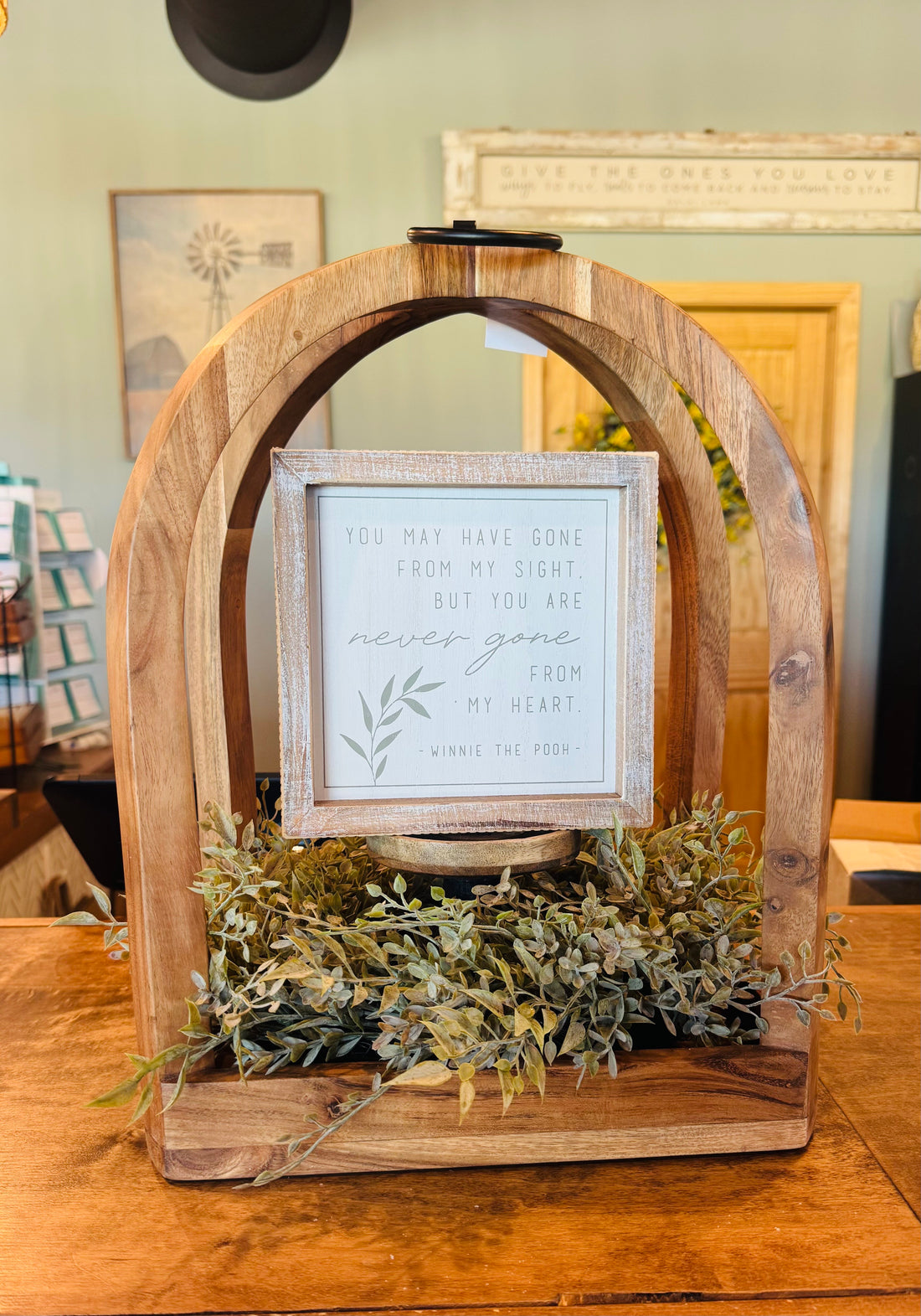 Wood Lantern Bereavement Gift