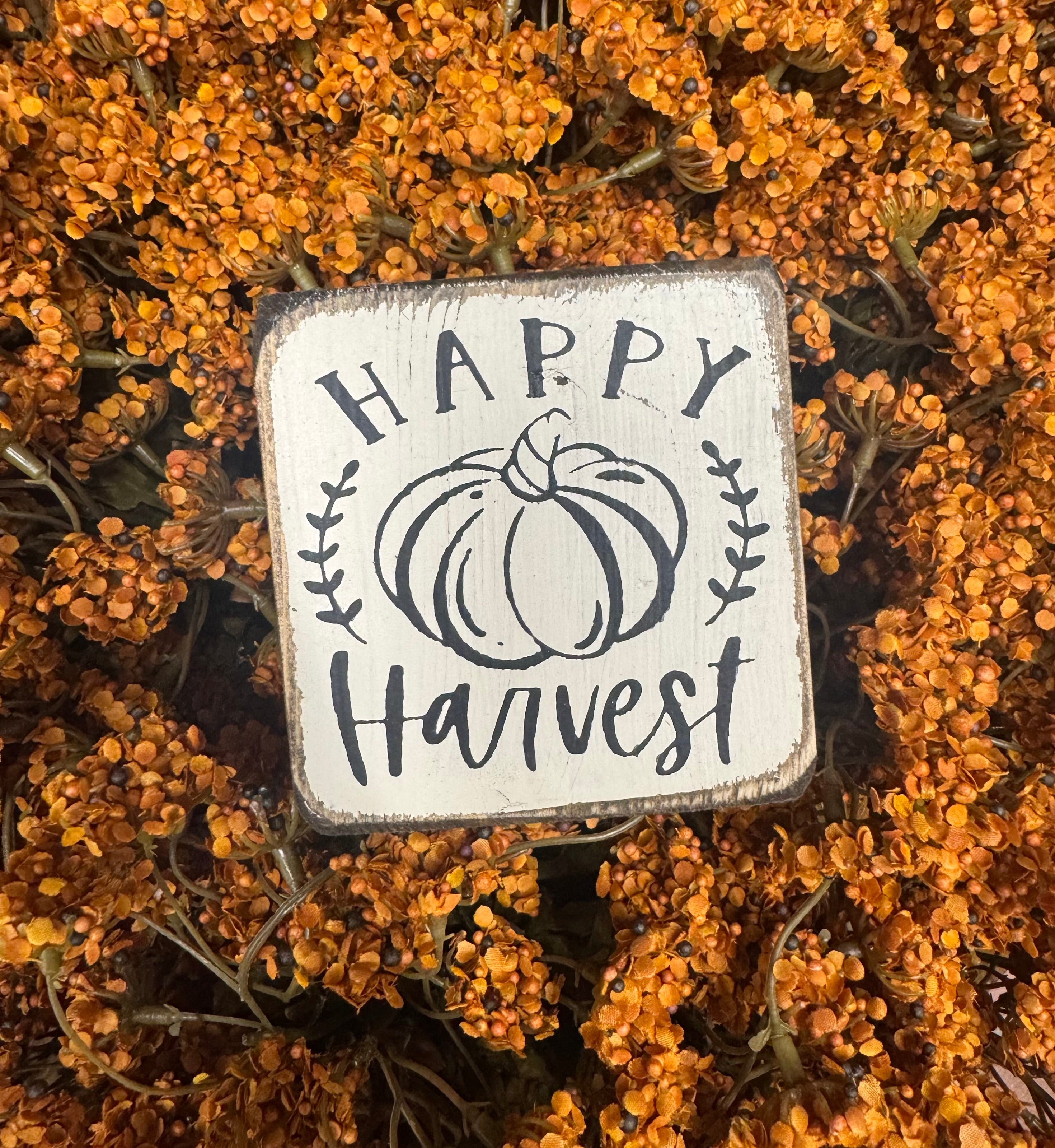Happy Harvest Mini Sign
