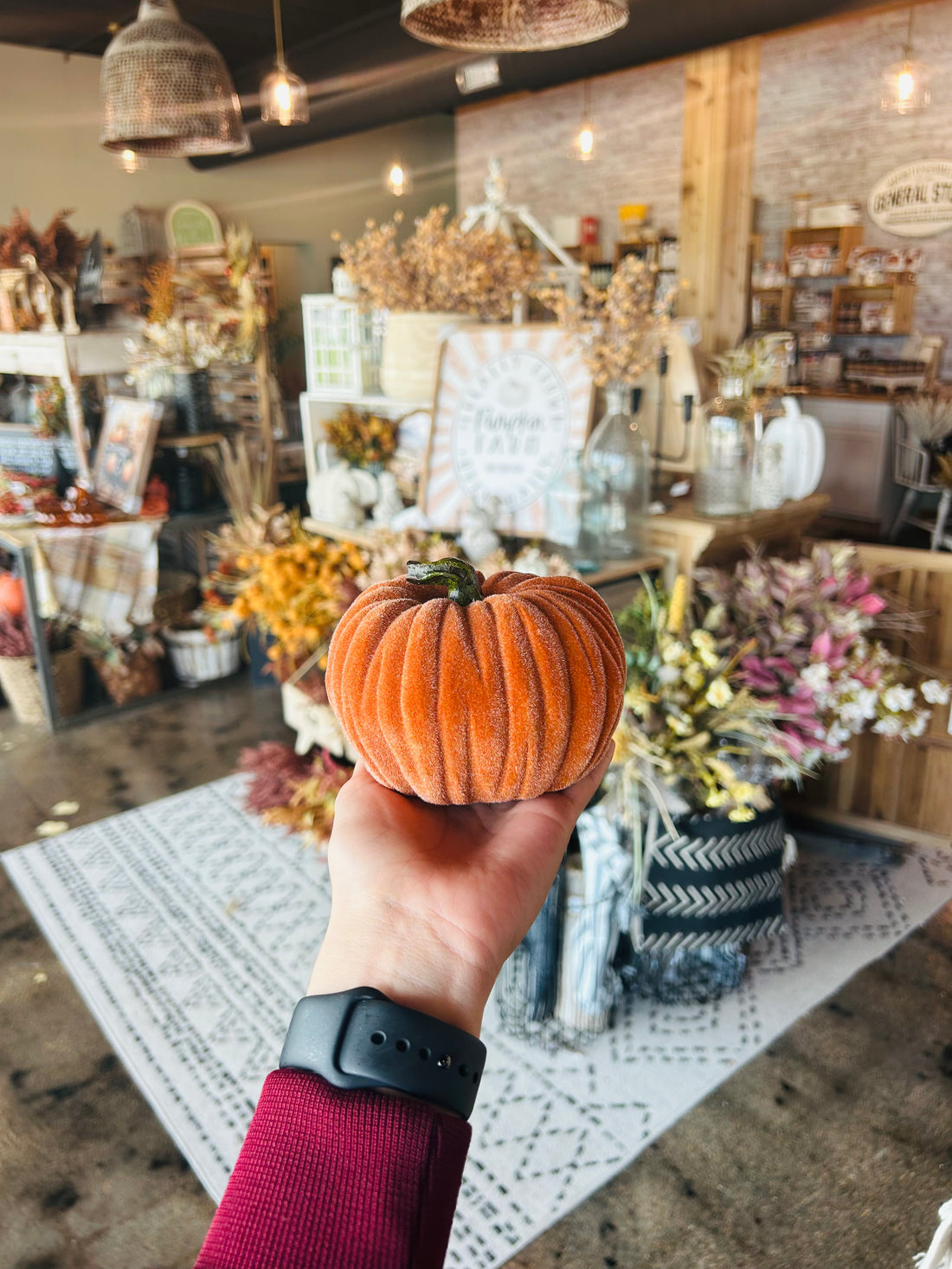 Orange Velvet Pumpkin