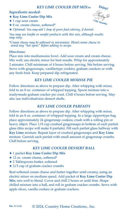Key Lime Cooler Dip
