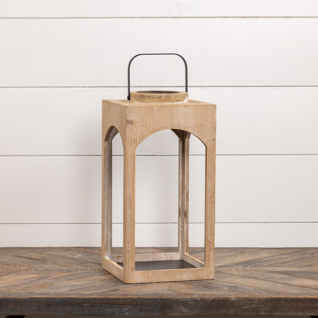 Natural Wood Lantern