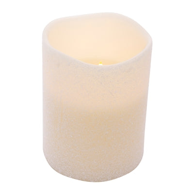 Frosty Pillar Candle