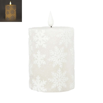 Snowflake LED Pillar