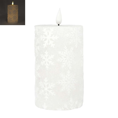 Snowflake LED Pillar