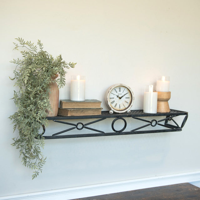 Criss Cross Metal Shelf