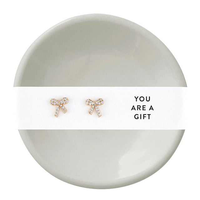 Gift - Dish &amp; Earrings