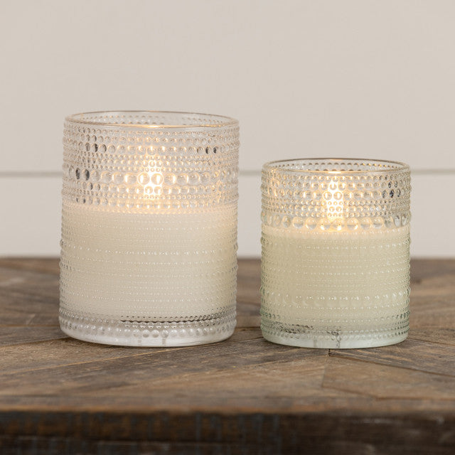 Dotted Glass 3D Candle