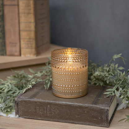 Dotted Glass 3D Candle