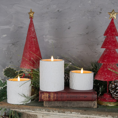 Holiday Embossed 3D Candle