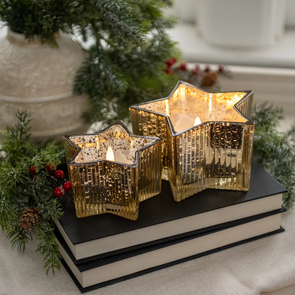 Gold Mercury Star Candle