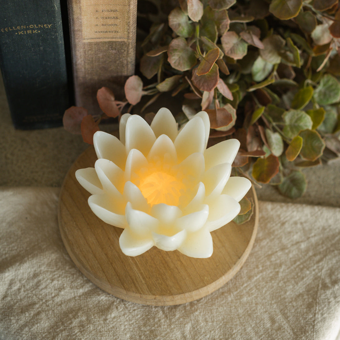 Cream LED Flower