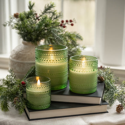Dotted Glass 3D Candle