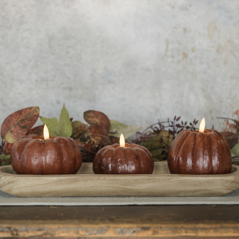 Bronze Pumpkin Candle