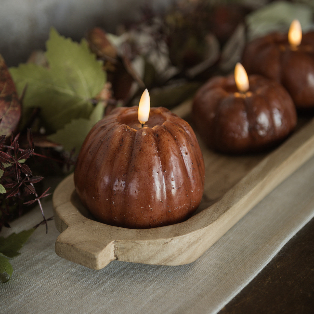 Bronze Pumpkin Candle