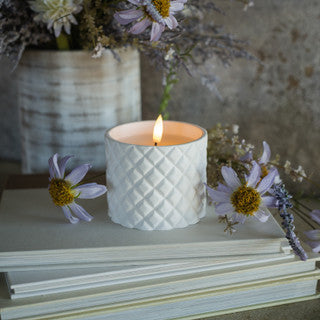 Grid Cement Candle
