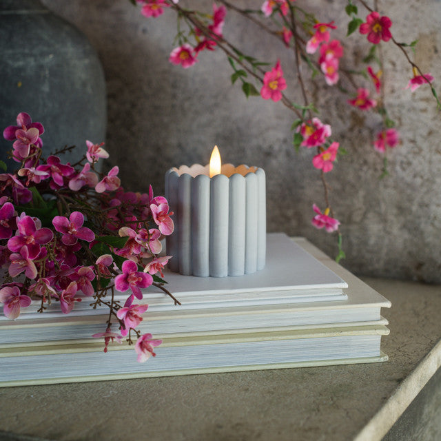 Grey Marble Cement Candle