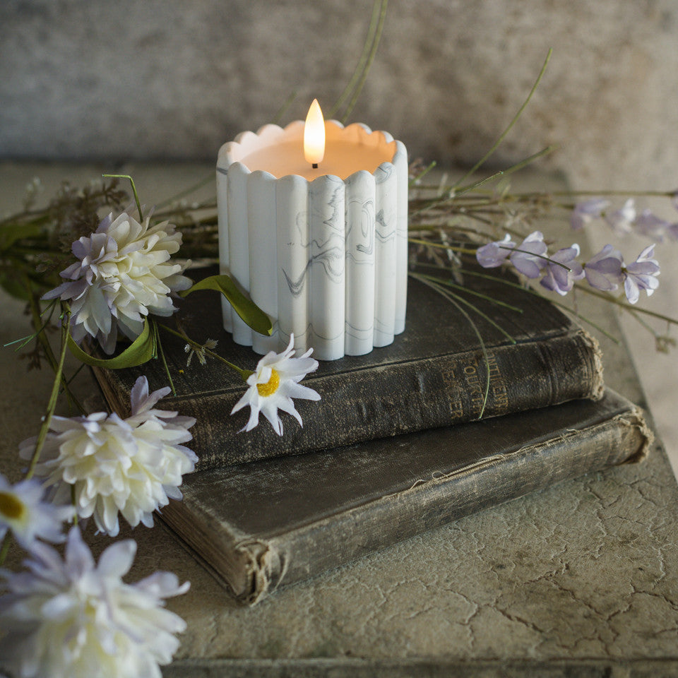 Marble Cement Candle