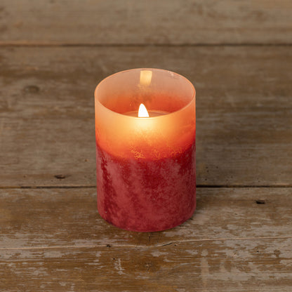 Red Frosted Candle
