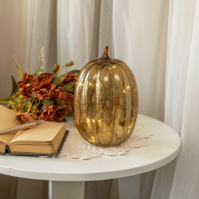 Gold Crackle Pumpkin