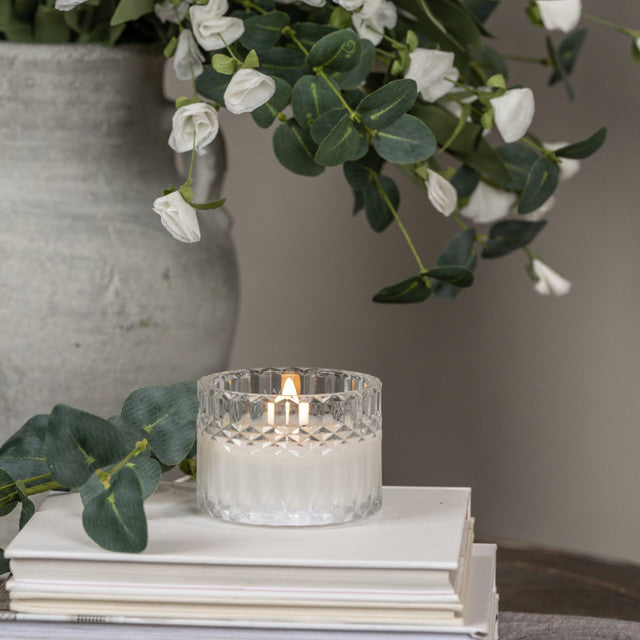 Faceted Glass 3D Candle