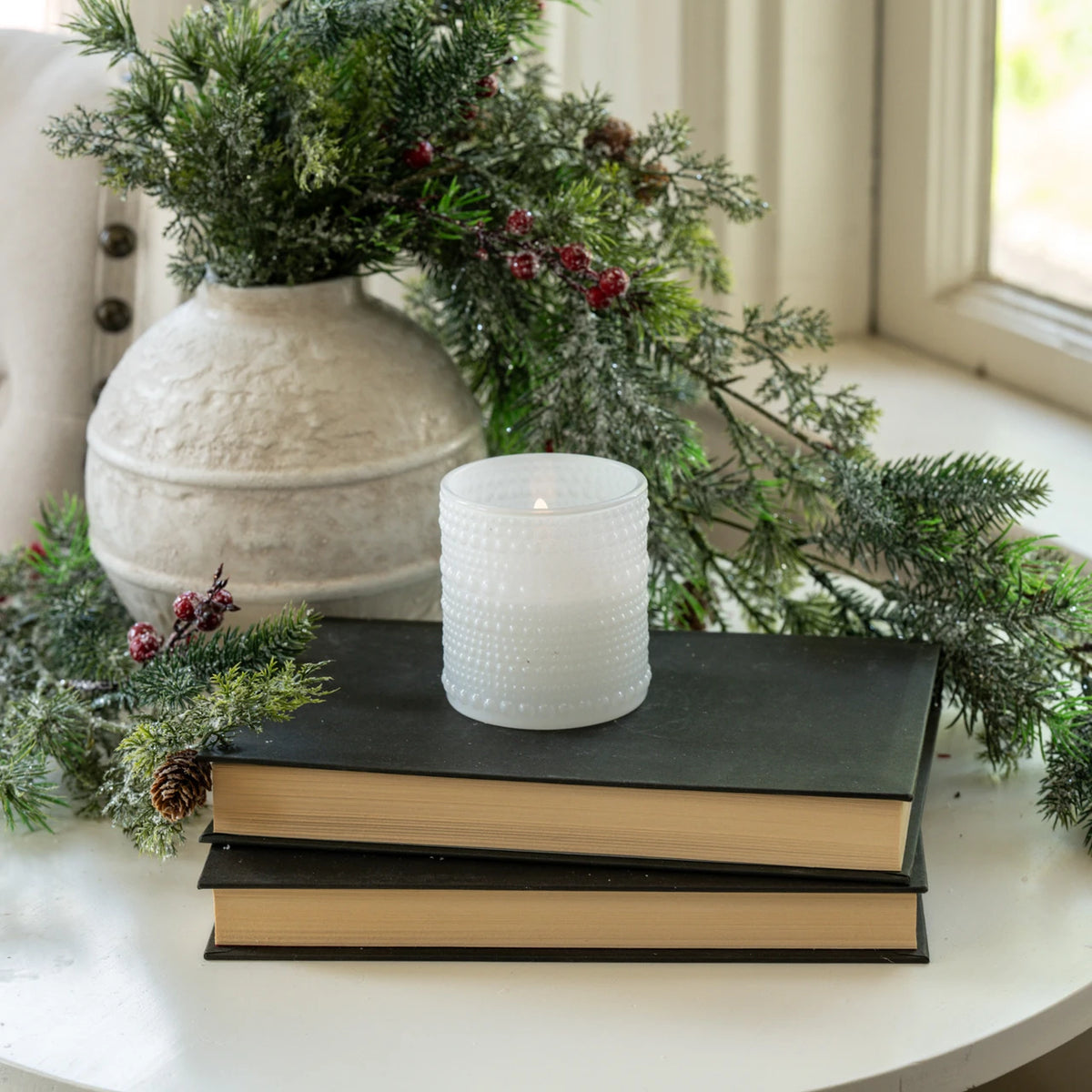 Dotted Glass 3D Candle