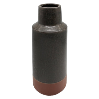 Black/Tan Vase
