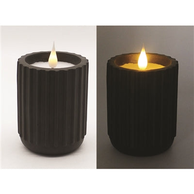 Ribbed LED Candle