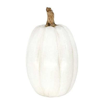 White Resin Pumpkin