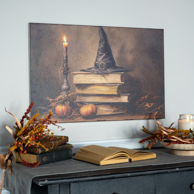 Witch Bookstack Print