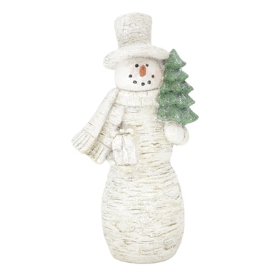 Birch Snowman w/ Tree