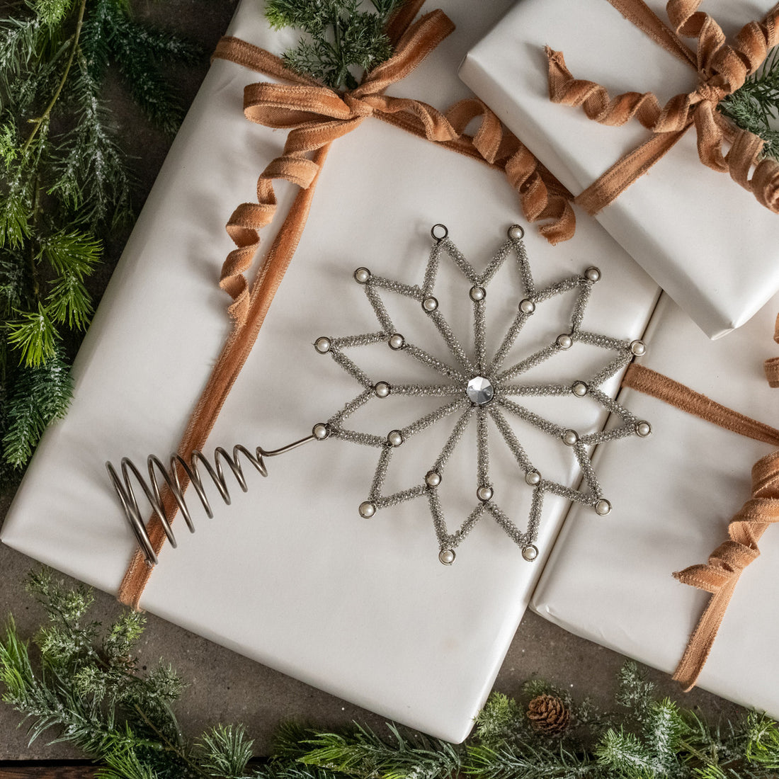 Silver Star Tree Topper