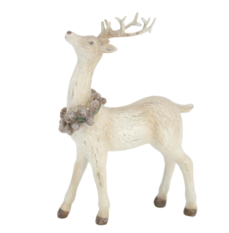 Resin Deer w/Wreath