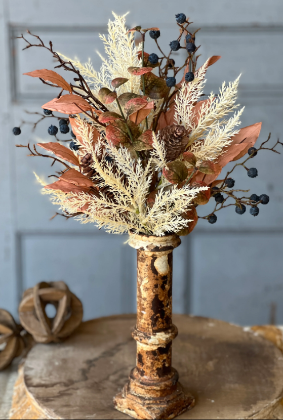 Autumn Inkberry &amp; Sprig Bouquet | 19&quot;
