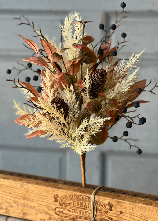 Autumn Inkberry &amp; Sprig Bouquet | 19&quot;
