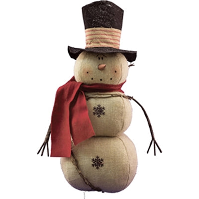 Burlap Snowman