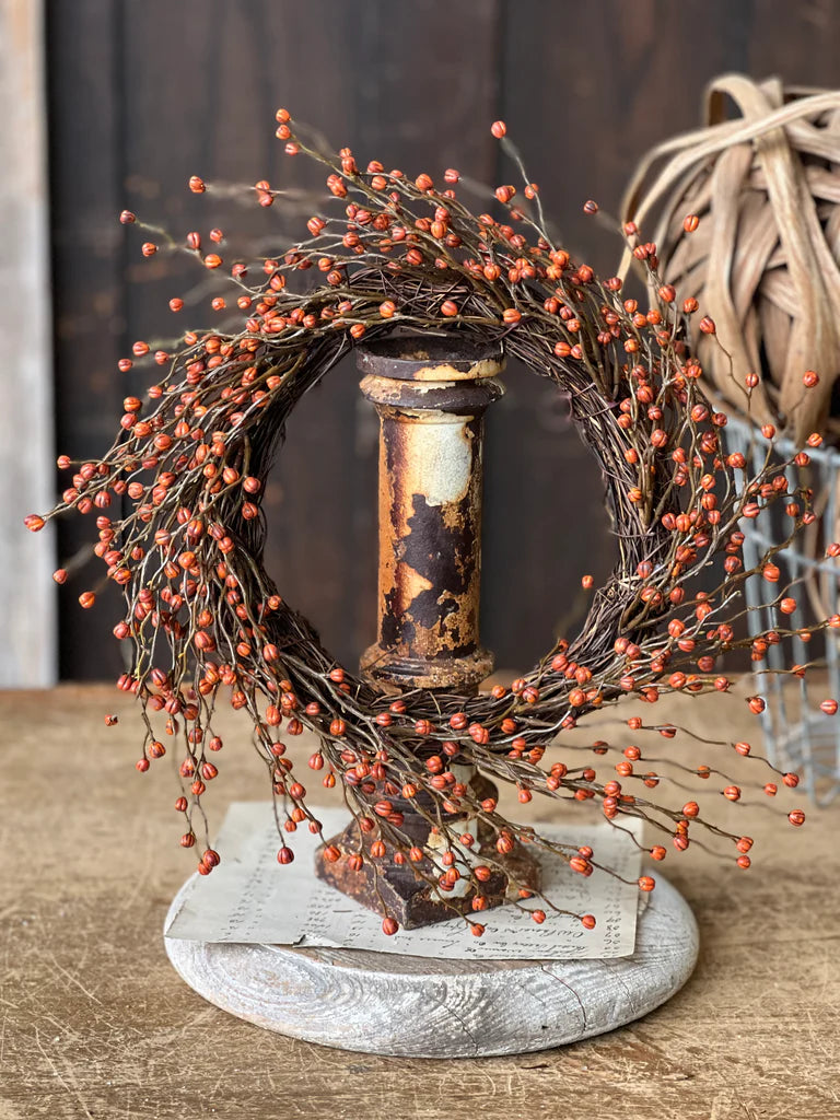 Heart Berries Candle Ring - Pumpkin