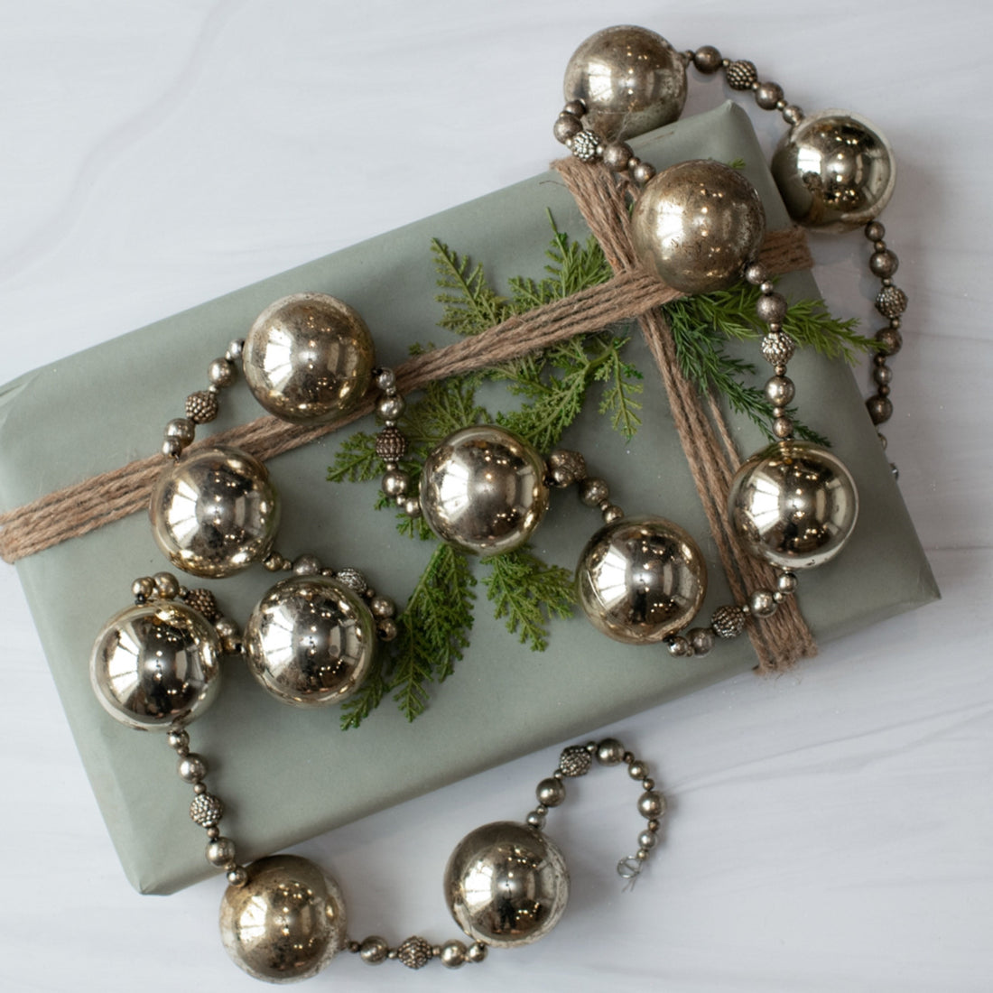 Gold Ball Tree Garland