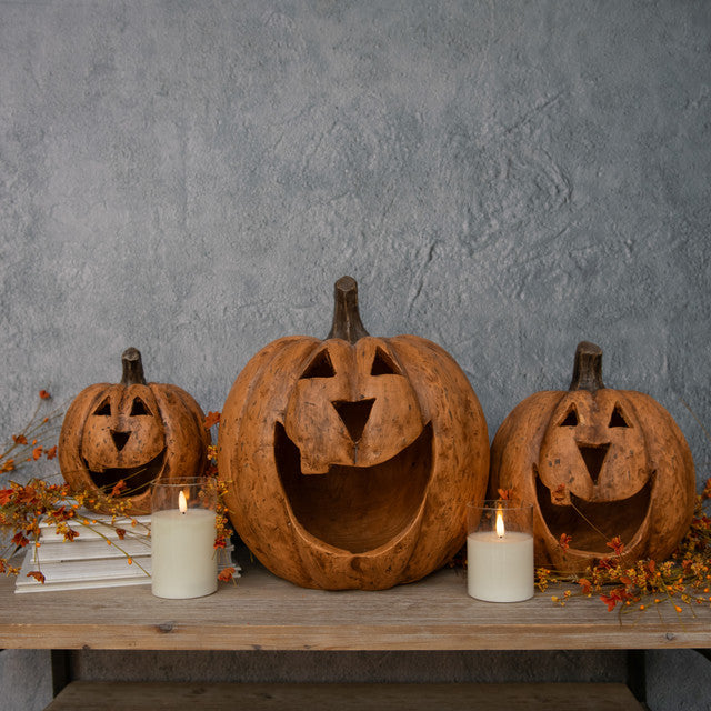 Terracotta Big Mouth Pumpkin
