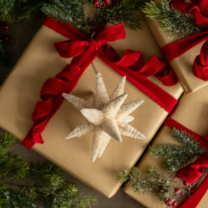 Bottle Brush Star Ornament